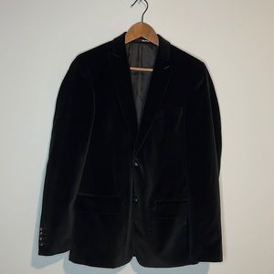 Black Velvet Murano Blazer Coat